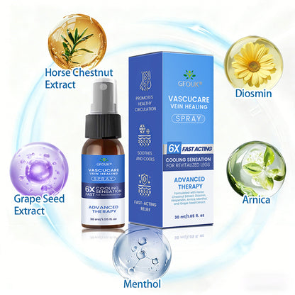 🇦🇺✅GFOUK® VascuCare Vein Healing Spray(Designed for Varicose veins, Spider veins, Deep vein Thrombosis, Chronic venous insufficiency, Venous ulcers, Thrombophlebitis and other venous issues)
