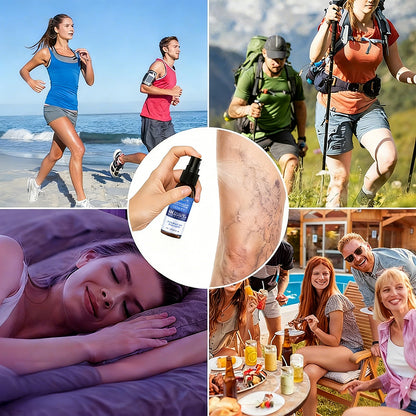 🇦🇺💃🌿GFOUK® VascuCare Vein Healing Spray(Designed for Varicose veins, Spider veins, Deep vein Thrombosis, Chronic venous insufficiency, Venous ulcers, Thrombophlebitis and other venous issues)
