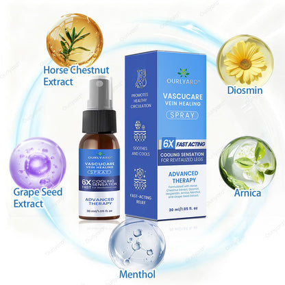 🇦🇺✅Ourlyard® VascuCare Vein Healing Spray(Designed for Varicose veins, Spider veins, Deep vein Thrombosis, Chronic venous insufficiency, Venous ulcers, Thrombophlebitis and other venous issues)