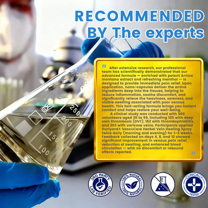 🇦🇺✅Ourlyard® VascuCare Vein Healing Spray(Designed for Varicose veins, Spider veins, Deep vein Thrombosis, Chronic venous insufficiency, Venous ulcers, Thrombophlebitis and other venous issues)