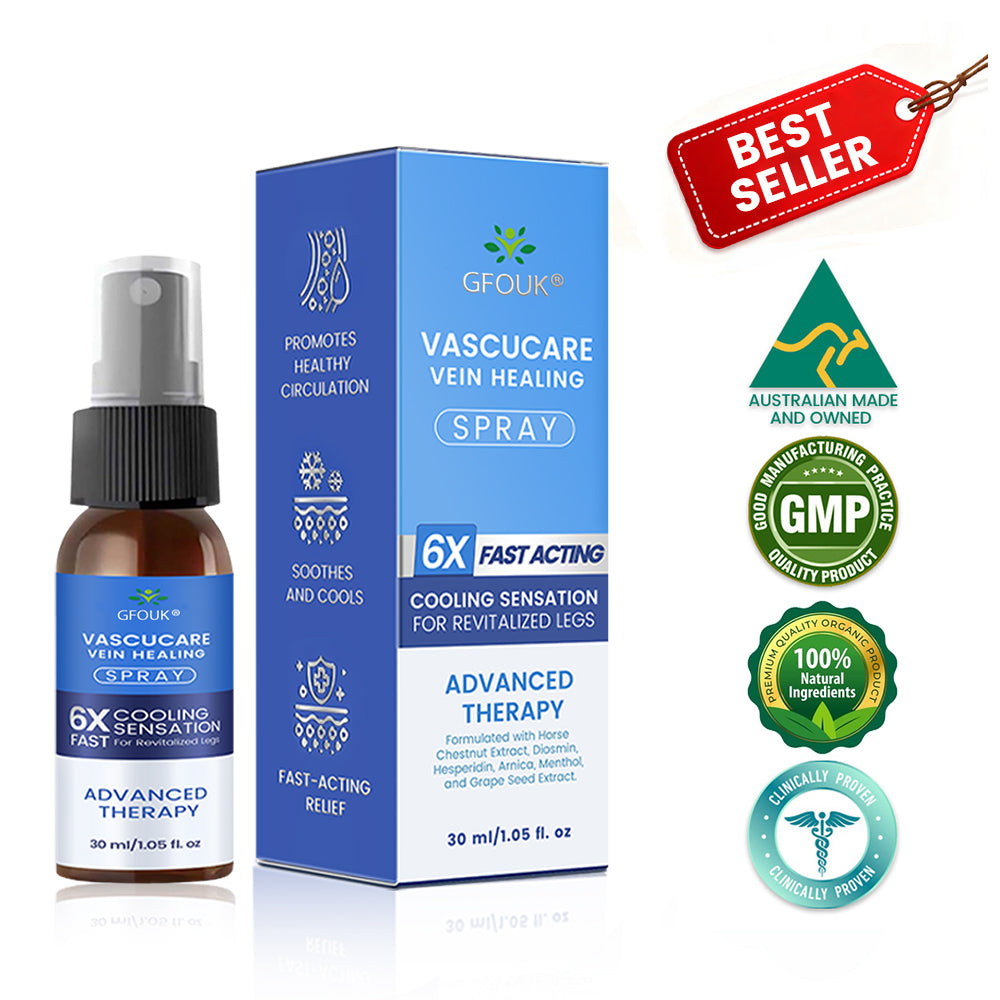 🇦🇺✅GFOUK® VascuCare Vein Healing Spray(Designed for Varicose veins, Spider veins, Deep vein Thrombosis, Chronic venous insufficiency, Venous ulcers, Thrombophlebitis and other venous issues)