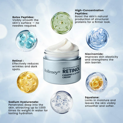 🇦🇺💎Rolimey® Advanced Botox Peptide Retinol Firming & Lifting Cream⏰LAST DAY 80% OFF