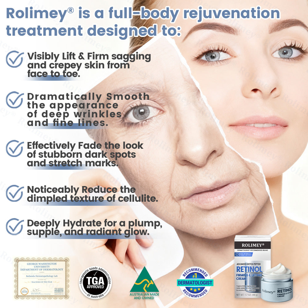 🇦🇺💎Rolimey® Advanced Botox Peptide Retinol Firming & Lifting Cream⏰LAST DAY 80% OFF