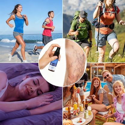 🇦🇺✅Ourlyard® VascuCare Vein Healing Spray(Designed for Varicose veins, Spider veins, Deep vein Thrombosis, Chronic venous insufficiency, Venous ulcers, Thrombophlebitis and other venous issues)
